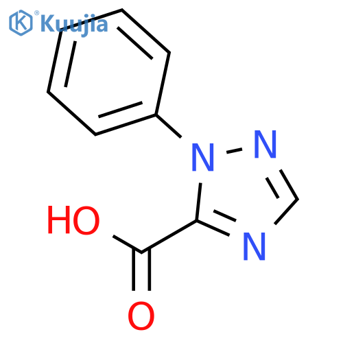 1H-1,2,4-Triazole-5-carboxylicacid, 1-phenyl- structure