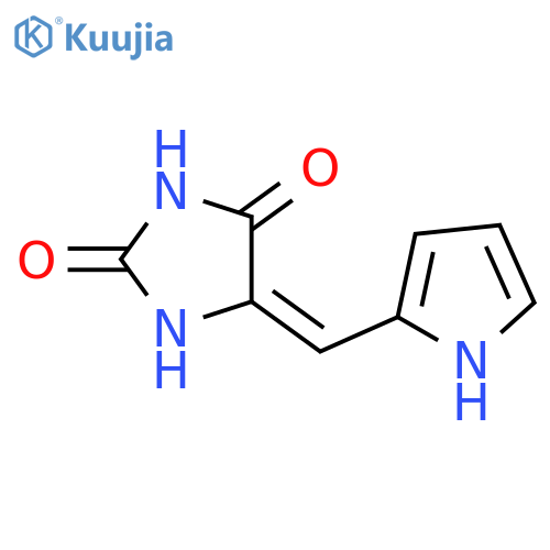 2,4-Imidazolidinedione, 5-(1H-pyrrol-2-ylmethylene)-, (5E)- structure