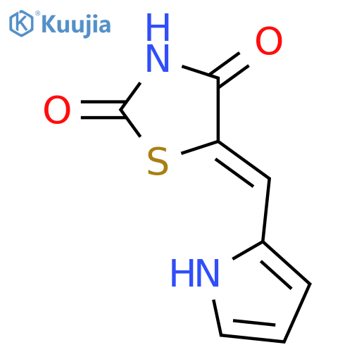 2,4-Thiazolidinedione, 5-(1H-pyrrol-2-ylmethylene)-, (5Z)- structure