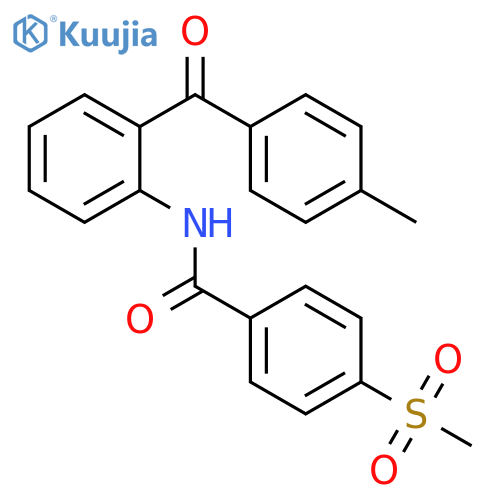 Benzamide, N-[2-(4-methylbenzoyl)phenyl]-4-(methylsulfonyl)- structure
