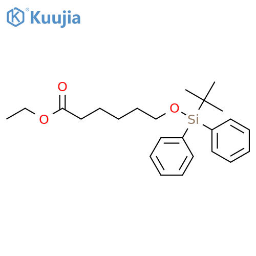 HEXANOIC ACID, 6-[[(1,1-DIMETHYLETHYL)DIPHENYLSILYL]OXY]-, ETHYL ESTER structure