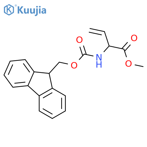 3-Butenoic acid, 2-[[(9H-fluoren-9-ylmethoxy)carbonyl]amino]-, methylester, (2S)- structure