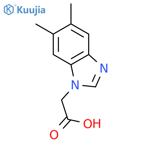 2-(5,6-Dimethyl-1H-1,3-benzodiazol-1-yl)acetic Acid structure