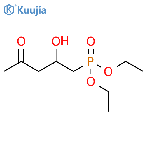 Phosphonic acid, (2-hydroxy-4-oxopentyl)-, diethyl ester structure