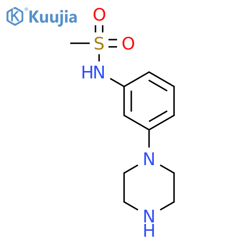 Methanesulfonamide, N-[3-(1-piperazinyl)phenyl]- structure
