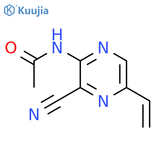 Acetamide, N-(3-cyano-5-ethenylpyrazinyl)- (9CI) structure