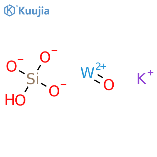 Potassium tungsten oxide silicate structure
