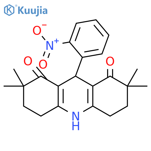 1,8(2H,5H)-Acridinedione,3,4,6,7,9,10-hexahydro-2,2,7,7-tetramethyl-9-(2-nitrophenyl)- structure