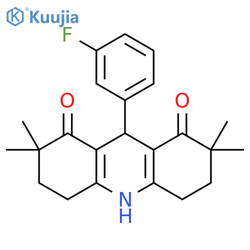 1,8(2H,5H)-Acridinedione,9-(3-fluorophenyl)-3,4,6,7,9,10-hexahydro-2,2,7,7-tetramethyl- structure