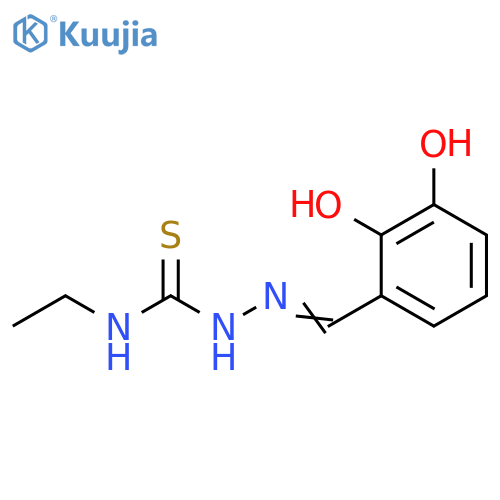 Hydrazinecarbothioamide, 2-[(2,3-dihydroxyphenyl)methylene]-N-ethyl- structure