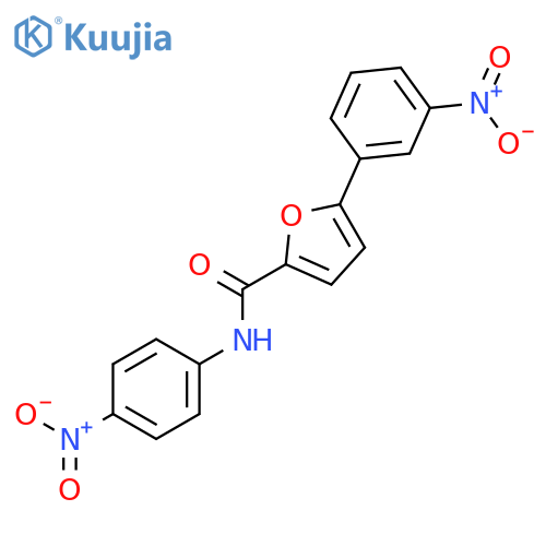 2-Furancarboxamide, 5-(3-nitrophenyl)-N-(4-nitrophenyl)- structure