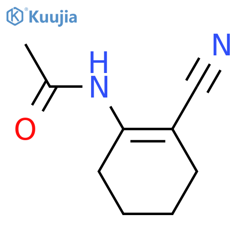 N-(2-Cyano-cyclohex-1-enyl)acetamide structure