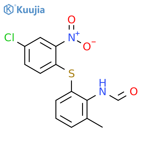 Formamide, N-[2-[(4-chloro-2-nitrophenyl)thio]-6-methylphenyl]- structure