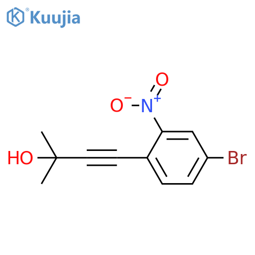3-Butyn-2-ol, 4-(4-bromo-2-nitrophenyl)-2-methyl- structure
