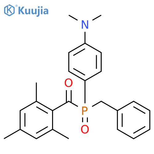Benzenamine,N,N-dimethyl-4-[(phenylmethyl)(2,4,6-trimethylbenzoyl)phosphinyl]- structure