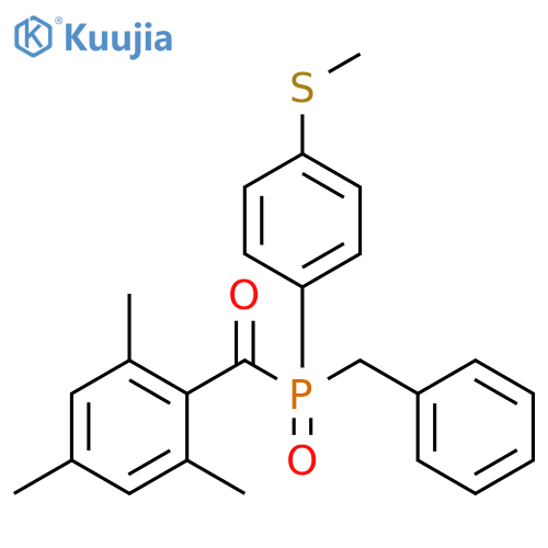 Phosphine oxide,[4-(methylthio)phenyl](phenylmethyl)(2,4,6-trimethylbenzoyl)- structure