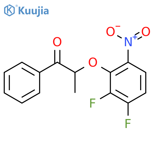 1-Propanone, 2-(2,3-difluoro-6-nitrophenoxy)-1-phenyl- structure