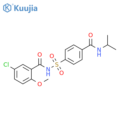 Benzamide,5-chloro-2-methoxy-N-[[4-[[(1-methylethyl)amino]carbonyl]phenyl]sulfonyl]- structure