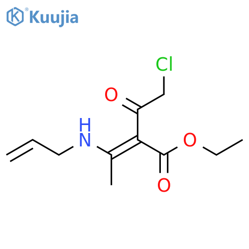 2-Butenoic acid, 2-(chloroacetyl)-3-(2-propenylamino)-, ethyl ester,(2E)- structure