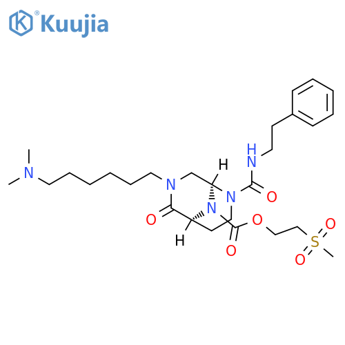 2,7,9-Triazabicyclo[3.3.1]nonane-9-carboxylic acid,7-[6-(dimethylamino)hexyl]-6-oxo-2-[[(2-phenylethyl)amino]carbonyl]-,2-(methylsulfonyl)ethyl ester, (1S,5S)- structure