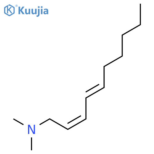 2,4-Decadien-1-amine, N,N-dimethyl-, (2Z,4E)- structure