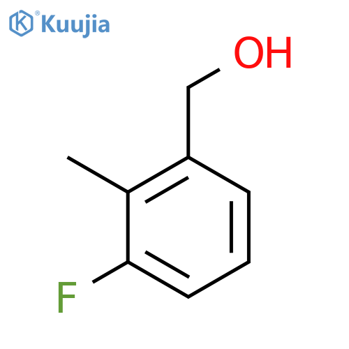 3-Fluoro-2-methylbenzyl alcohol structure