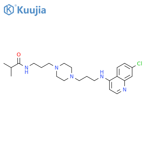Propanamide,N-[3-[4-[3-[(7-chloro-4-quinolinyl)amino]propyl]-1-piperazinyl]propyl]-2-methyl- structure