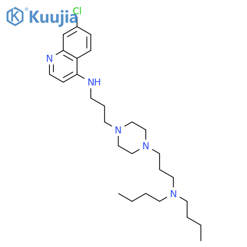 1,4-Piperazinedipropanamine, N,N-dibutyl-N'-(7-chloro-4-quinolinyl)- structure