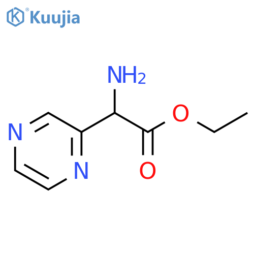 ethyl 2-amino-2-(pyrazin-2-yl)acetate structure