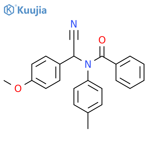 Benzamide, N-[cyano(4-methoxyphenyl)methyl]-N-(4-methylphenyl)- structure