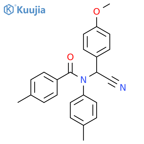Benzamide,N-[cyano(4-methoxyphenyl)methyl]-4-methyl-N-(4-methylphenyl)- structure