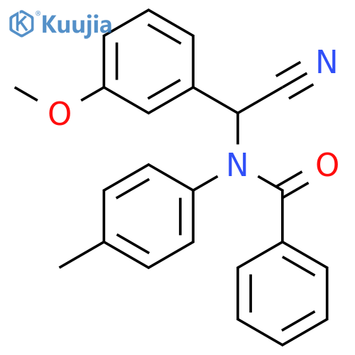 Benzamide, N-[cyano(3-methoxyphenyl)methyl]-N-(4-methylphenyl)- structure