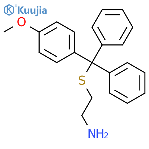 Ethanamine, 2-[[(4-methoxyphenyl)diphenylmethyl]thio]- structure