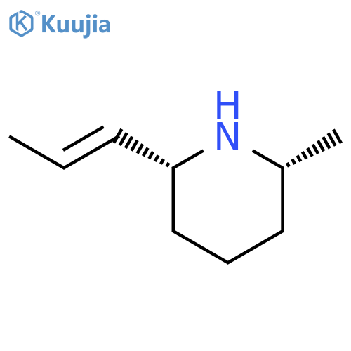 Piperidine,2-methyl-6-(1E)-1-propen-1-yl-, (2R,6R)- structure