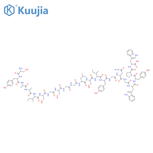 L-Tryptophan,L-seryl-L-tyrosyl-L-alanyl-L-alanyl-L-isoleucyl-L-serylglycyl-L-serylglycylglycyl-L-leucyl-L-seryl-L-isoleucyl-L-tyrosylglycyl-L-asparaginylglycyl-L-tryptophyl-L-tyrosyl-L-prolyl- structure