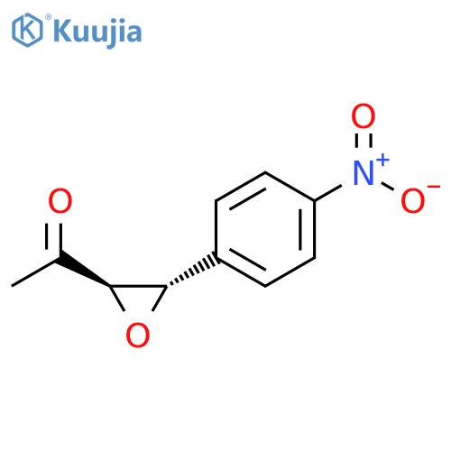 Ethanone, 1-[(2R,3S)-3-(4-nitrophenyl)oxiranyl]-, rel- structure