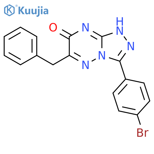1,2,4-Triazolo[4,3-b][1,2,4]triazin-7(1H)-one,3-(4-bromophenyl)-6-(phenylmethyl)- structure