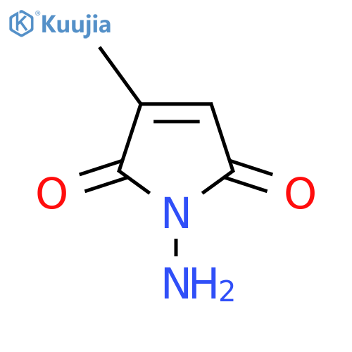 1-amino-3-methyl-2,5-dihydro-1H-pyrrole-2,5-dione structure