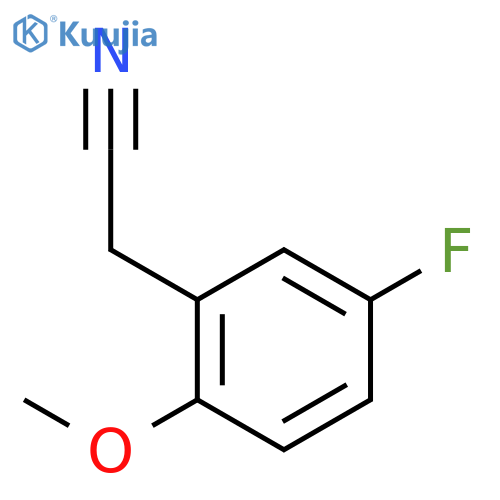2-(5-fluoro-2-methoxyphenyl)acetonitrile structure