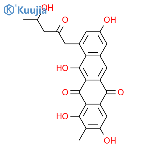 5,12-Naphthacenedione,1,3,8,11-tetrahydroxy-10-(4-hydroxy-2-oxopentyl)-2-methyl- structure