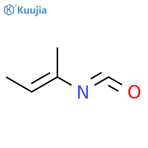 2-Butene, 2-isocyanato-, (2E)- structure