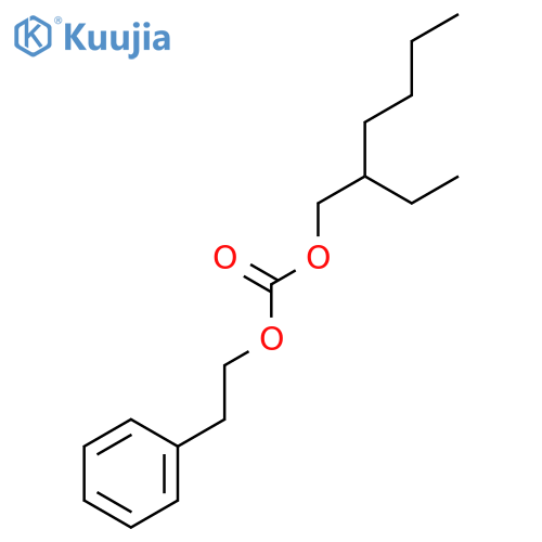 Carbonic acid, 2-ethylhexyl 2-phenylethyl ester structure