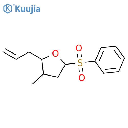 Furan, tetrahydro-3-methyl-5-(phenylsulfonyl)-2-(2-propenyl)-, (2S,3S)- structure