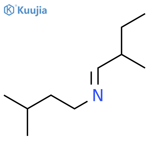 1-Butanamine, 3-methyl-N-[(2S)-2-methylbutylidene]- structure