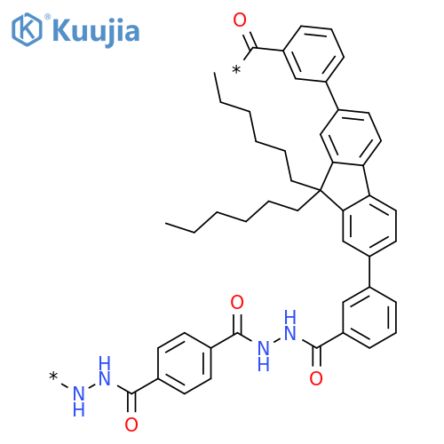 POLY[HYDRAZOCARBONYL-1,4-PHENYLENECARBONYLHYDRAZOCARBONYL-1,3-PHENYLENE(9,9-DIHEXYL-9H-FLUORENE-2,7-DIYL)-1,3-PHENYLENECARBONYL] structure