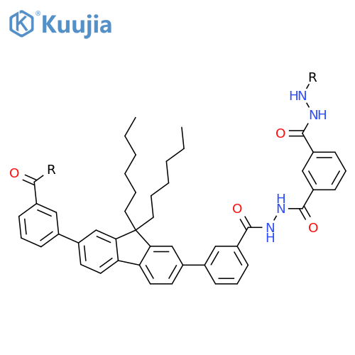 POLY[HYDRAZOCARBONYL-1,3-PHENYLENECARBONYLHYDRAZOCARBONYL-1,3-PHENYLENE(9,9-DIHEXYL-9H-FLUORENE-2,7-DIYL)-1,3-PHENYLENECARBONYL] structure