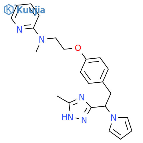 2-Pyridinamine,N-methyl-N-[2-[4-[(2R)-2-(5-methyl-1H-1,2,4-triazol-3-yl)-2-(1H-pyrrol-1-yl)ethyl]phenoxy]ethyl]- structure