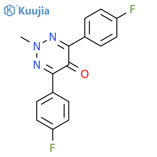 1,2,3-Triazin-5(2H)-one, 4,6-bis(4-fluorophenyl)-2-methyl- structure