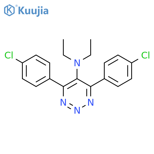1,2,3-Triazin-5-amine, 4,6-bis(4-chlorophenyl)-N,N-diethyl- structure