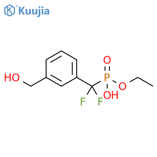 Phosphonic acid, [difluoro[3-(hydroxymethyl)phenyl]methyl]-, monoethylester structure